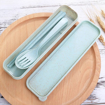 Portable Wheat Straw Tableware Set