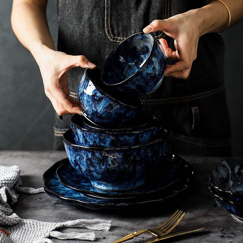 Blue Enchantress Ceramic Tableware Set