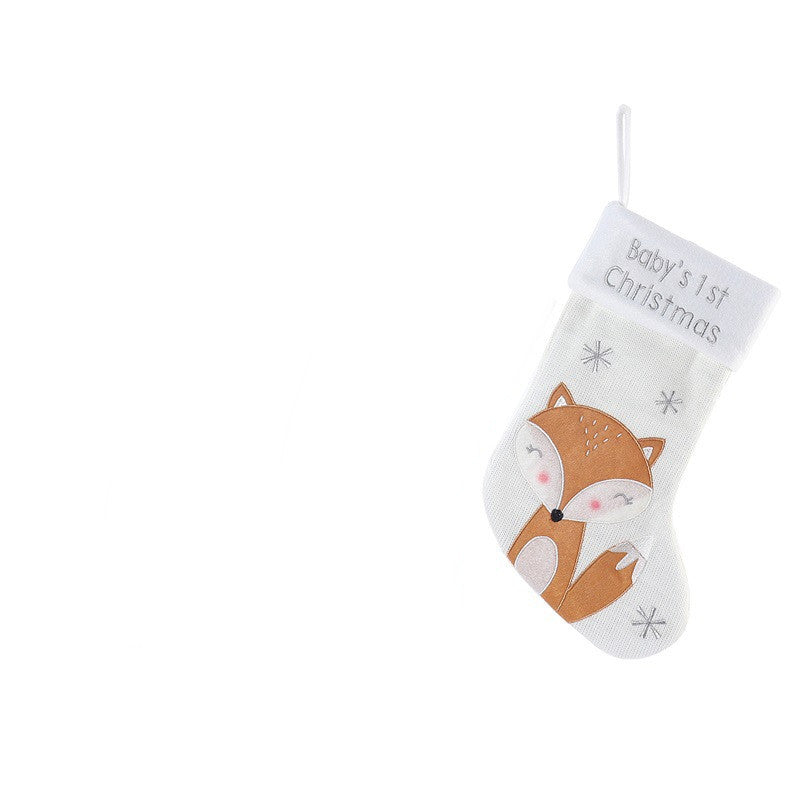 Festive Fox Christmas Stocking