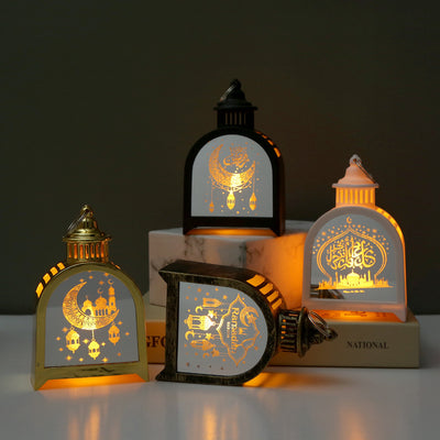 Elegant Arched Lantern with Electronic Candle