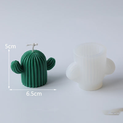 3D Silicone Cactus Candle Mould for DIY Crafts