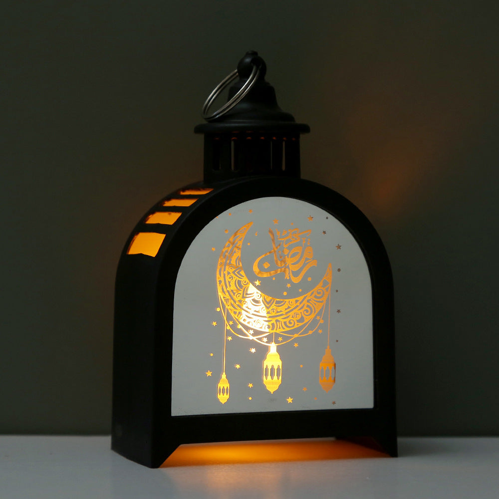 Elegant Arched Lantern with Electronic Candle