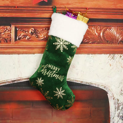 Festive Embroidered Christmas Stocking