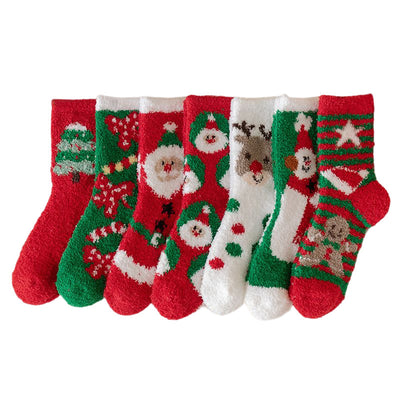 Cozy Children's Christmas Coral Fleece Stockings