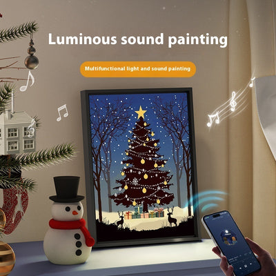 Luminous Christmas Tree Bluetooth Speaker with Artful Lighting