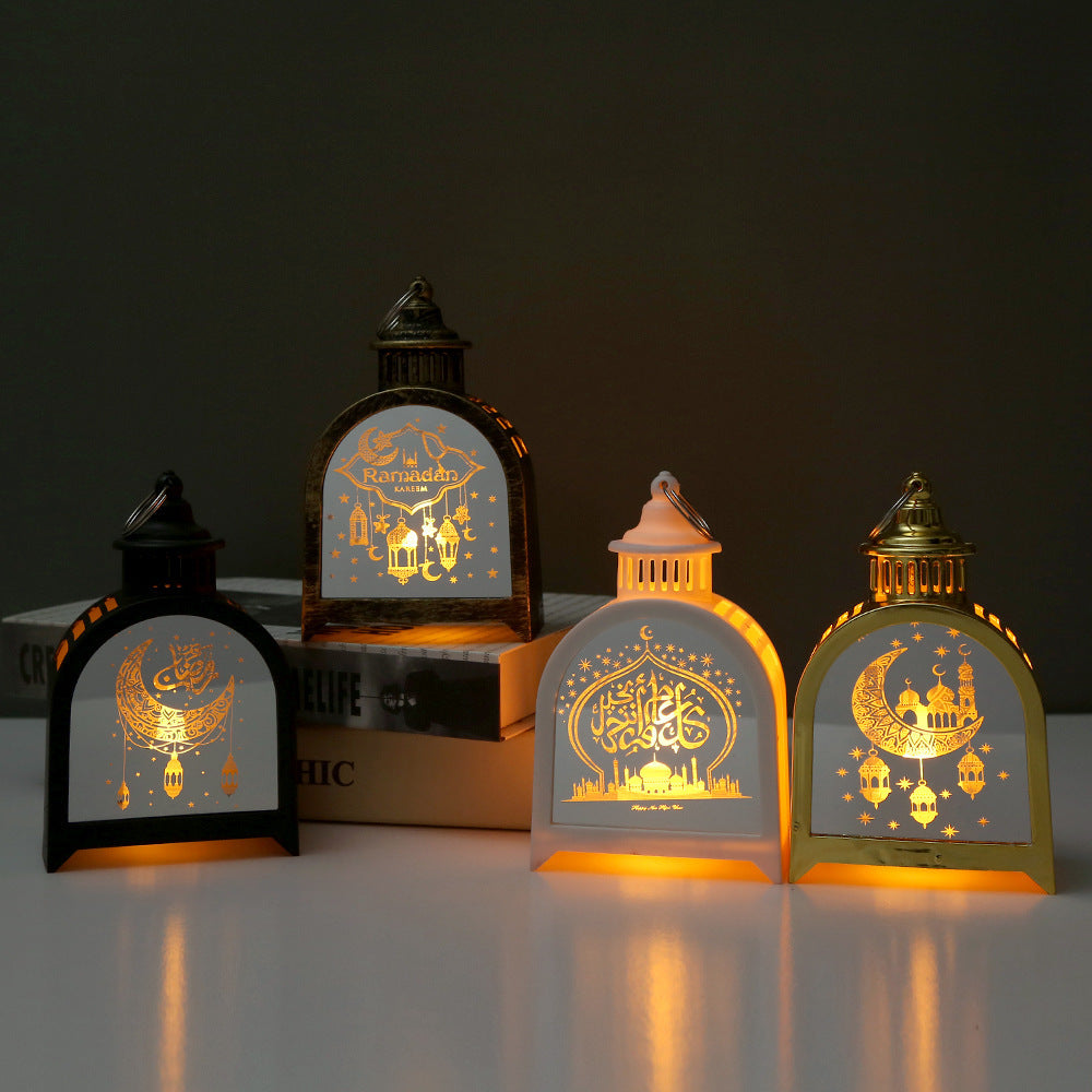 Elegant Arched Lantern with Electronic Candle