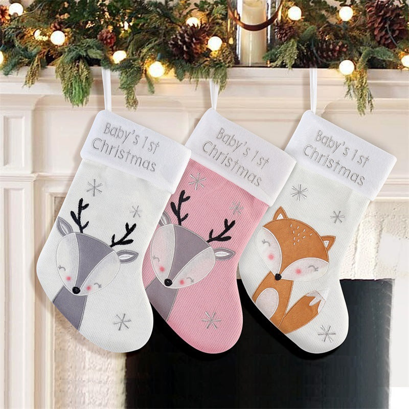 Festive Fox Christmas Stocking