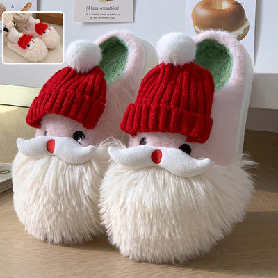 Cute Christmas Santa Claus Indoor Slippers