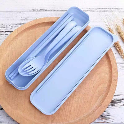 Portable Wheat Straw Tableware Set