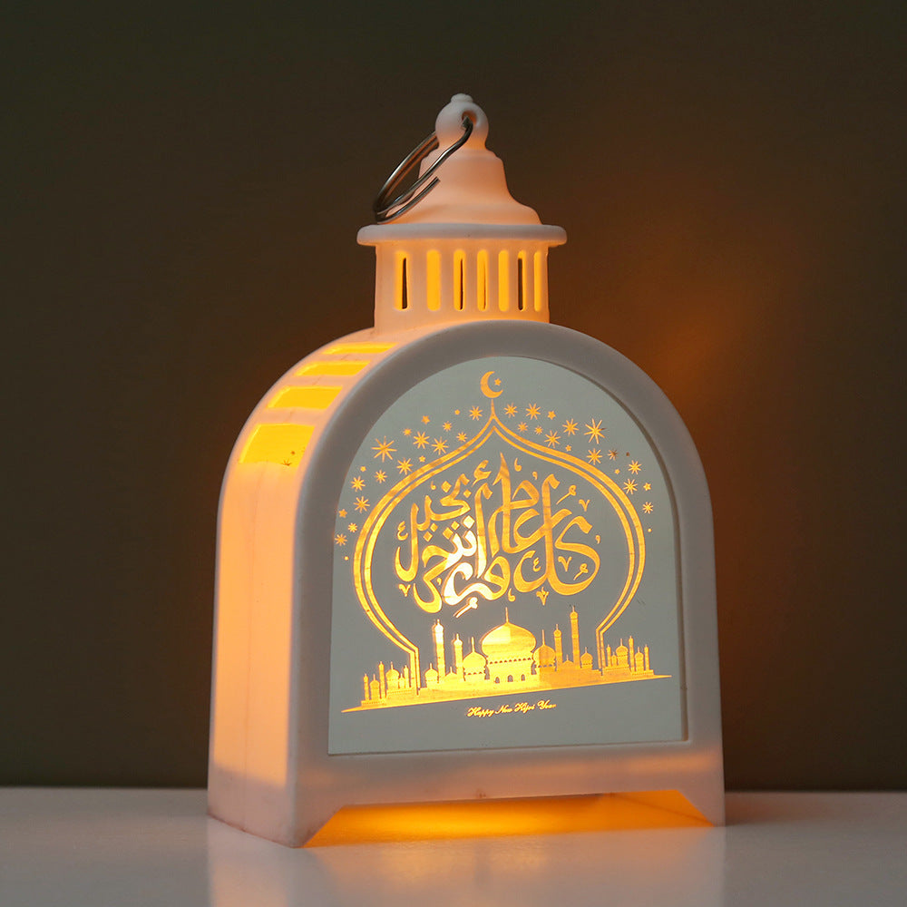 Elegant Arched Lantern with Electronic Candle