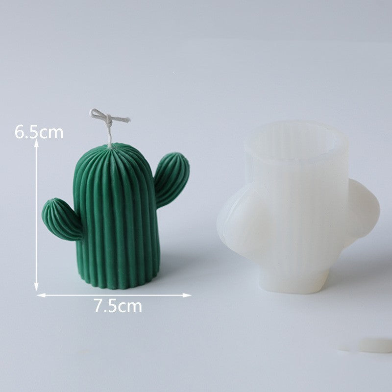 3D Silicone Cactus Candle Mould for DIY Crafts
