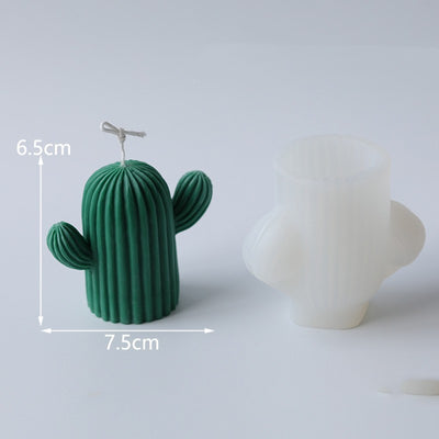 3D Silicone Cactus Candle Mould for DIY Crafts
