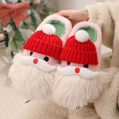 Cute Christmas Santa Claus Indoor Slippers