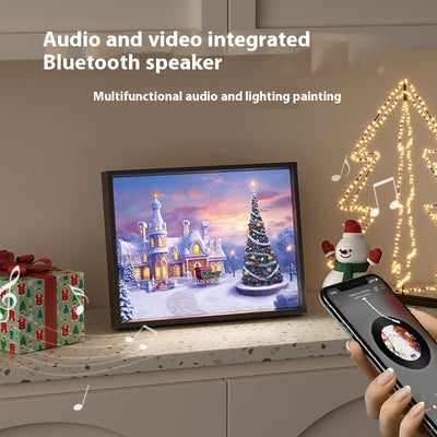 Festive Mini Bluetooth Speaker with LED Light