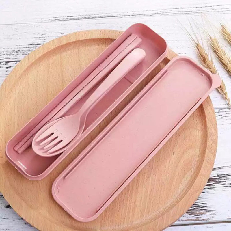 Portable Wheat Straw Tableware Set