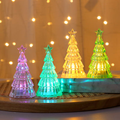 Christmas Tree Crystal Night Lamp