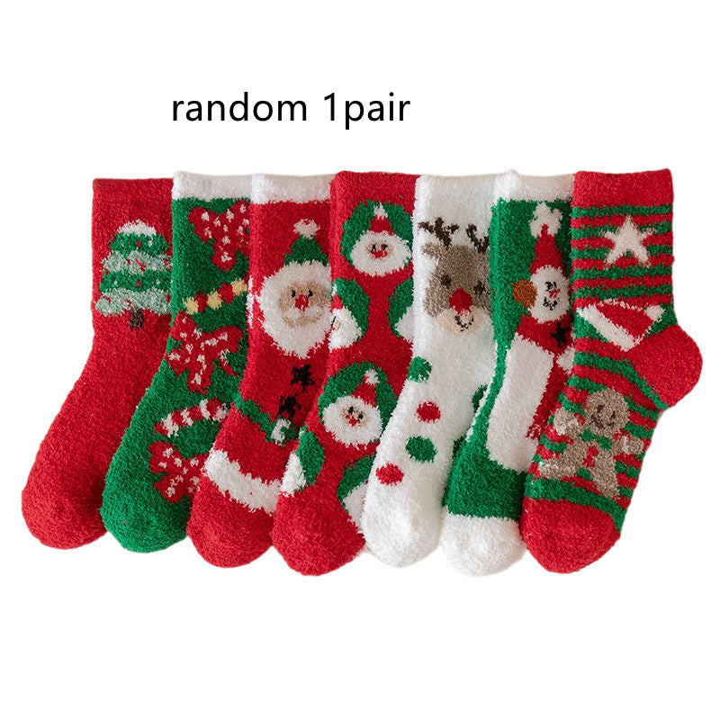 Cozy Children's Christmas Coral Fleece Stockings