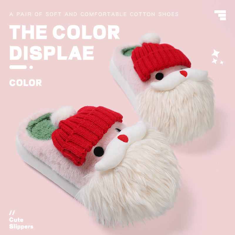 Cute Christmas Santa Claus Indoor Slippers