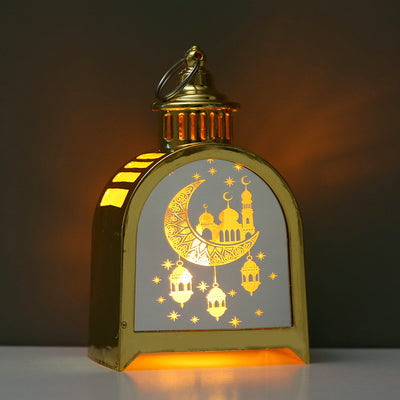 Elegant Arched Lantern with Electronic Candle