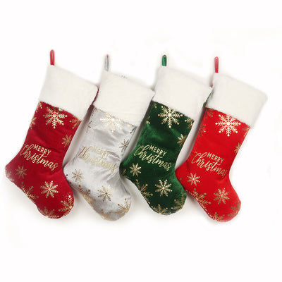 Festive Embroidered Christmas Stocking