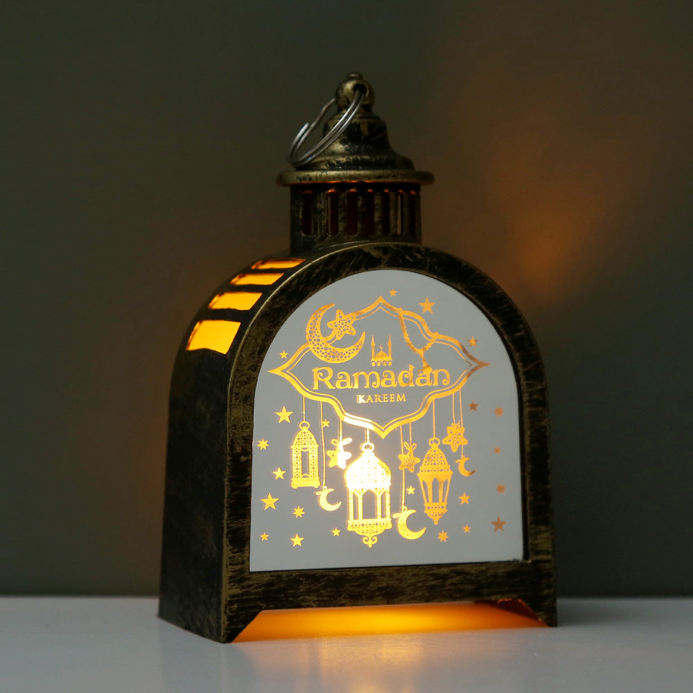 Elegant Arched Lantern with Electronic Candle