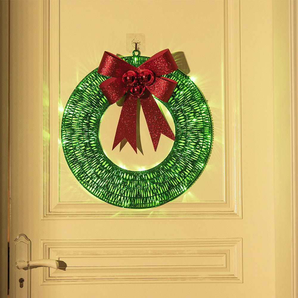 Christmas LED Luminous Garland with Bowknot