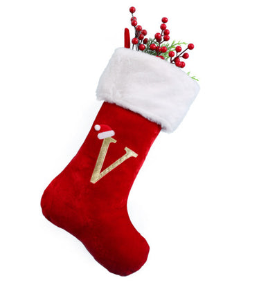 Festive Christmas Letter Stocking Pendant