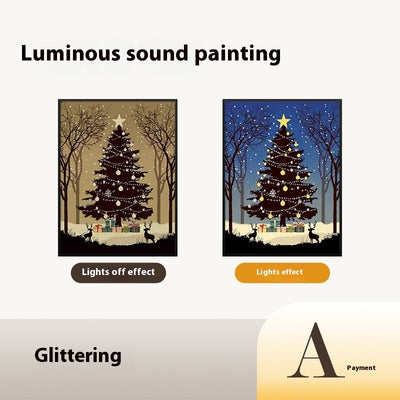 Luminous Christmas Tree Bluetooth Speaker with Artful Lighting