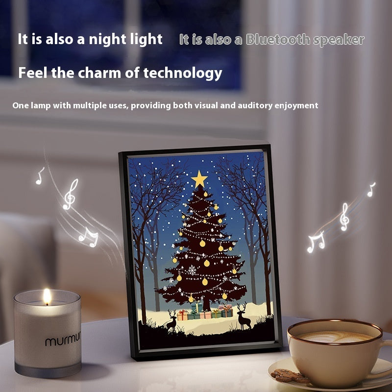 Luminous Christmas Tree Bluetooth Speaker with Artful Lighting