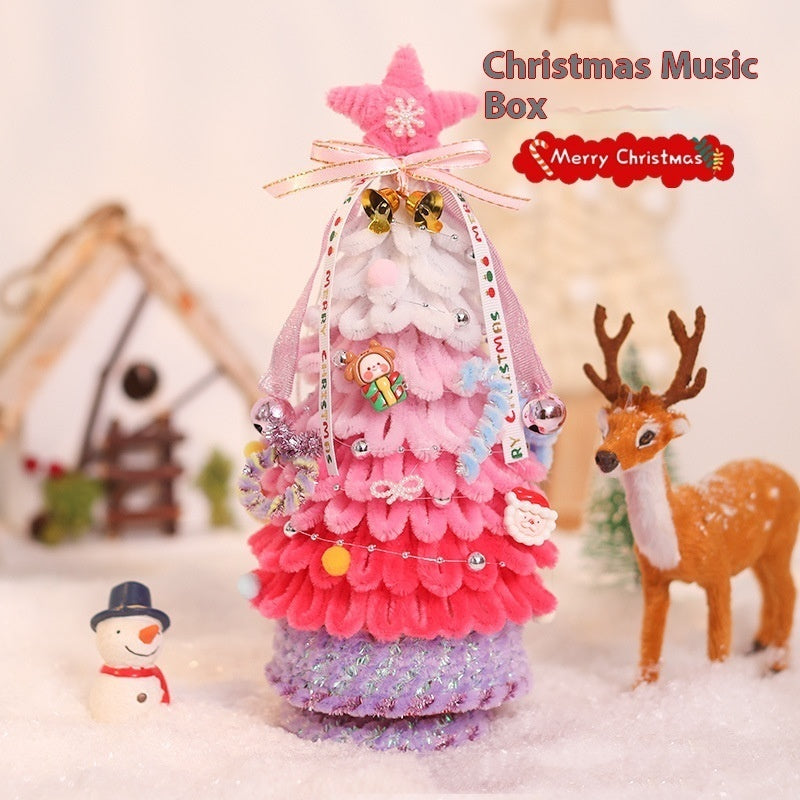 Handmade Christmas Tree Music Box Decoration