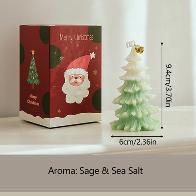 3D Xmas Tree Shaped Aromatherapy Candle for Holiday Decor